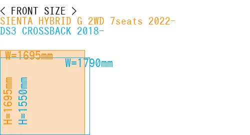#SIENTA HYBRID G 2WD 7seats 2022- + DS3 CROSSBACK 2018-